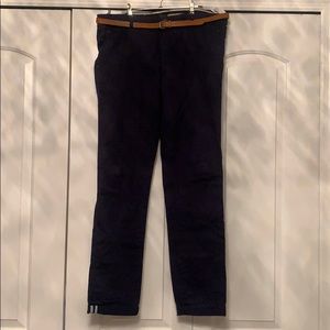 Zara Man Basic Men’s Navy Pants with belt